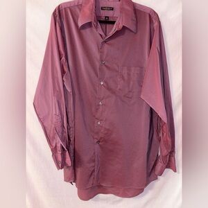 Van Heusen Burgundy Casual Button Down Shirt